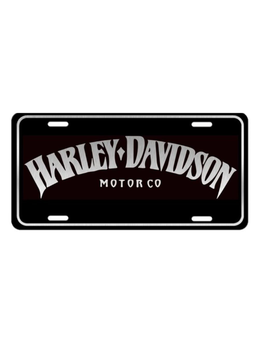 Black Metal Vanity Aluminum License Plate Man Cave